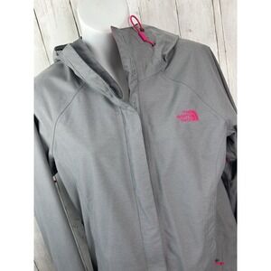 Women's The NorthFace Rain HyVent 2.5 L Jacket Coat Size M Gray